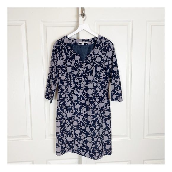 Boden Floral Corduroy Split Neck Dress - Picture 1 of 10